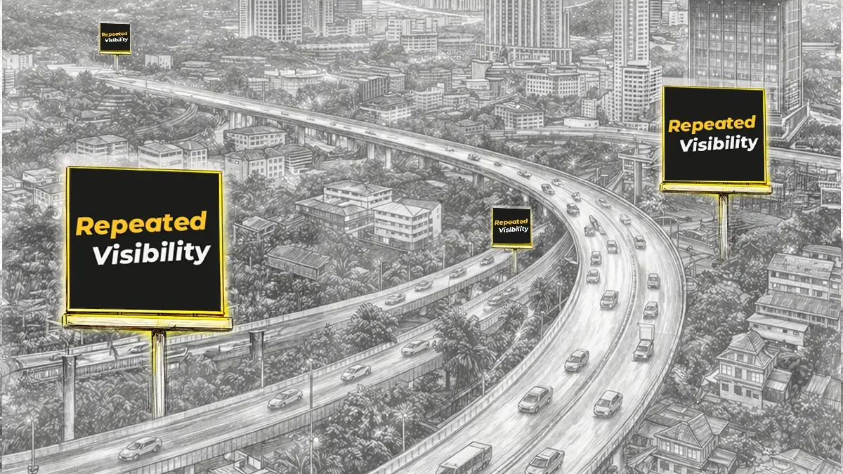 Agency media planning session for a Kerala outdoor advertising campaign